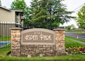 Thumbnail 1 of 26 - Welcoming Property Signage at Aspen Park Apartments, Sacramento, CA, 95823