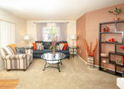 Thumbnail 6 of 26 - Modern Living Room at Aspen Park Apartments, Sacramento, CA, 95823