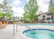 Thumbnail 13 of 15 - Outdoor Pool With Hot Tub Open Year-Round at Bent Tree Apartments, Sacramento, CA