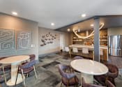 Thumbnail 27 of 42 - Chairs at Kitchen in Clubhouse at City Lofts Apartments