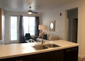 Thumbnail 7 of 46 - Counter in Kitchen at Arcadia Apartments