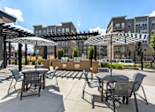 Thumbnail 23 of 46 - Eating Area Outdoors at Arcadia Apartments