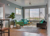 Thumbnail 8 of 36 - Living Room With Expansive Window at Element 31 Apartments, Salt Lake City, UT