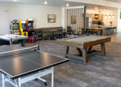 Thumbnail 20 of 23 - Resident Game Room in Clubhouse at Ridge View Apartments
