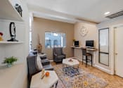 Thumbnail 8 of 20 - Glen Oaks Apartments Entrance with Seating