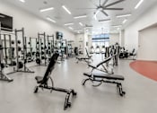 Thumbnail 6 of 6 - Large Fitness Center at The Foundry Apartments & Townhomes, Utah, 84601