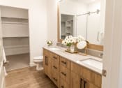 Thumbnail 11 of 61 - Master Bathroom with Large Closet at Parc on 5th II American Fork, UT