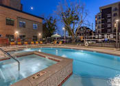 Thumbnail 21 of 34 - Maye House at Dusk Side View of Pool