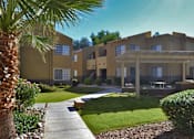 Thumbnail 15 of 18 - Courtyard Garden Space at River Point Apartments, Tucson, AZ