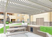 Thumbnail 11 of 18 - Gazebo WithBuilt-In Stainless Barbecue Grill at River Point Apartments, Tucson, AZ, 85712