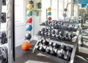 Thumbnail 38 of 39 - 24-Hour Fitness Center With Free Weights at San Tropez Apartments & Townhomes, South Jordan, UT, 84095