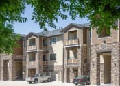 Thumbnail 22 of 39 - Exterior View with Attached Garages at San Tropez Apartments & Townhomes, South Jordan