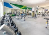 Thumbnail 45 of 61 - Free Weights in Fitness Center at Parc on 5th Apartments and Townhomes in American Fork Utah