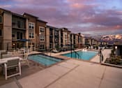 Thumbnail 23 of 40 - Parc Ridge Pool with View of the Mountains