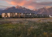 Thumbnail 2 of 41 - Beautiful Sunset Mountain View Outside at  Parc View Apartments and Townhomes Midvale, UT 84047