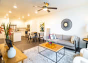 Thumbnail 16 of 41 - Living Room With Kitchen View at Parc View Apartments & Townhomes, Midvale, UT, 84047