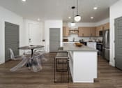 Thumbnail 6 of 28 - Kitchen with Dining Area at Amara Apartments,Midvale,UT