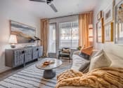 Thumbnail 1 of 6 - The Foundry Living Room at The Foundry Apartments & Townhomes, Apartments, Billings, UT
