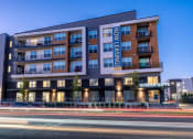 Thumbnail 35 of 38 - Evening Exterior View Garden Lofts Apartments Downtown SLC UT