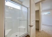 Thumbnail 18 of 26 - Shower with Sliding Glass Door at The Atlas