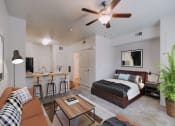 Thumbnail 10 of 27 - Studio Living Area with Sleeping Alcove at Providence Place Apartments, Salt Lake City, UT