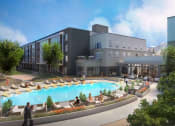 Thumbnail 1 of 29 - The Arza Apartments Pool Rendering