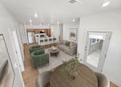 Thumbnail 16 of 52 - The Ash 2 Bed VS Dining Area and Living Room