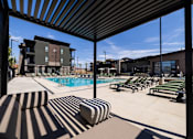 Thumbnail 35 of 52 - Cabanas by Pool at The Ash Apartments