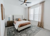Thumbnail 10 of 37 - The Hudson Townhomes Salt Lake City Utah Spacious Main Bedroom with Ceiling Fan