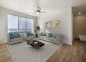 Thumbnail 10 of 14 - Living Room in Two Bedroom Apartment in City Lofts