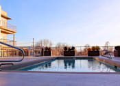 Thumbnail 15 of 16 - Pool deck with view at Kimpton Square Senior Apartments, Midvale, UT 84047