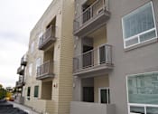 Thumbnail 16 of 16 - Exterior View with Balconies at Kimpton Square Senior Apartments, Midvale, UT