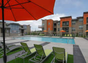 Thumbnail 25 of 40 - Swimming Pool And Relaxing Area at Lofts at 7800 Apartments, Midvale