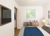 Thumbnail 7 of 26 - Spacious Bedroom With Comfortable Bed at Devonshire Court Apartments & Townhomes, North Logan, UT, 84341