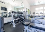 Thumbnail 30 of 38 - 24-Hour Fitness Center With Free Weights at Parc on Center Apartments & Townhomes, Orem, Utah
