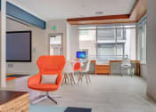 Thumbnail 20 of 36 - Clubhouse with computers at Element 31 Apartments, Salt Lake City, UT, 84106