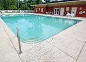 Thumbnail 11 of 18 - A pool with a ladder in the middle of it. Aviary Village Apartments, in Conway, SC 29526