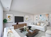 Thumbnail 3 of 14 - Modern Living Room at The District at Forestville Apartments, ZPM , Forestville, MD