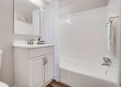 Thumbnail 6 of 14 - Bathroom With Bathtub at The District at Forestville Apartments, ZPM , Forestville, MD, 20747