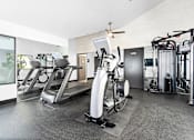 Thumbnail 10 of 38 - fitness center machines at Harbor Terrace Apartments, California, 90731