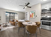Thumbnail 4 of 38 - dining table and fan at Harbor Terrace Apartments, California, 90731