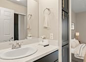 Thumbnail 30 of 38 - bathroom of studio apartment at Harbor Terrace Apartments, California, 90731