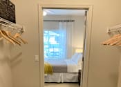 Thumbnail 16 of 29 - Bedroom with a bed at Wilsonville Summit Apartments, Oregon