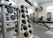 Thumbnail 21 of 29 - Gym with variety of equipment at Wilsonville Summit Apartments, Wilsonville , OR, 97070