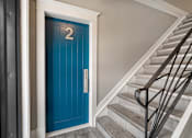 Thumbnail 159 of 219 - A blue door with the number 2 on it.