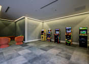 Thumbnail 56 of 66 - Expansive arcade game area at The Rail in Bound Brook with retro favorites and plush seating in Bound Brook, NJ.