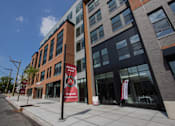 Thumbnail 65 of 66 - Exterior view of The Rail at Bound Brook, a luxury apartment community in Downtown Bound Brook, NJ.