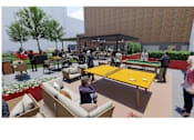 Thumbnail 33 of 33 - Outdoor gaming area with table tennis and billiards at The Rail at Bound Brook, NJ