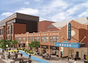 Thumbnail 24 of 33 - Exterior rendering of the streetscape in front of The Rail at Bound Brook in Bound Brook, NJ