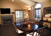 Thumbnail 5 of 73 - Living room decor with dining at Graymayre Crossing Apartments, Washington
